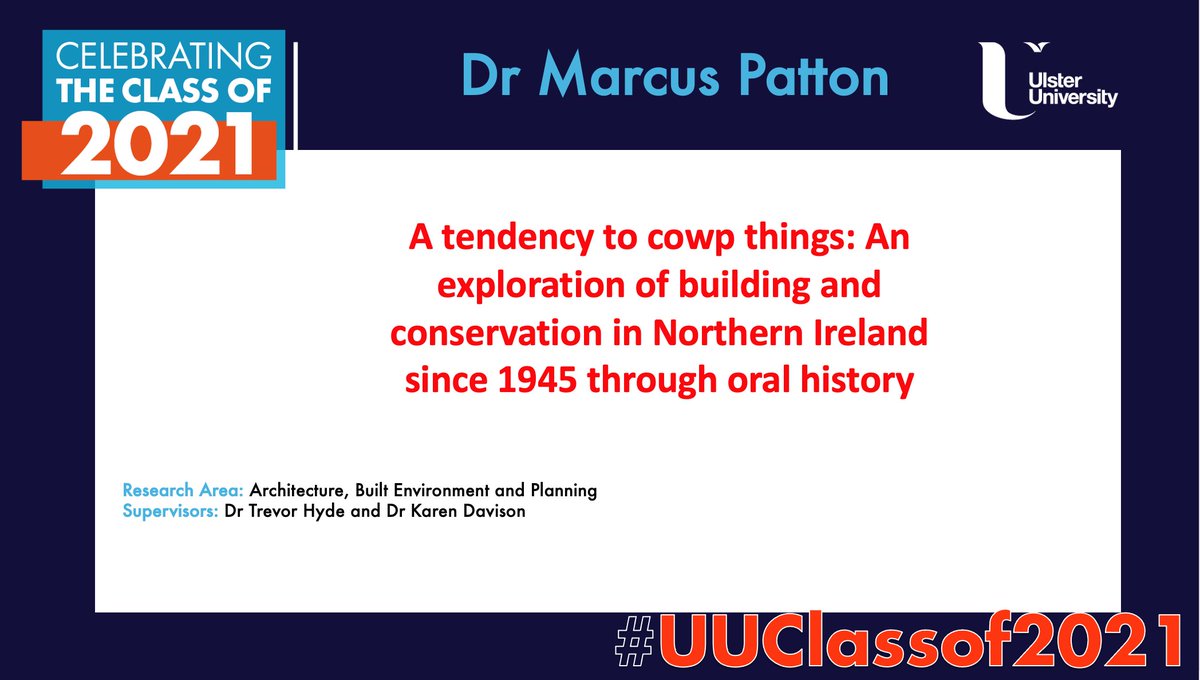 Doctoral College (@ulsteruniphd) on Twitter photo Congratulations Dr Marcus Patton!
<a href="/ULSTER_BSABE/">@ULSTER_BSABE</a>
<a href="/UlsterCEBE/">Computing, Engineering and the Built Environment</a> #Classof2021 #PhinisheD Congratulations Dr Marcus Patton!
<a href="/ULSTER_BSABE/">@ULSTER_BSABE</a>
<a href="/UlsterCEBE/">Computing, Engineering and the Built Environment</a> #Classof2021 #PhinisheD