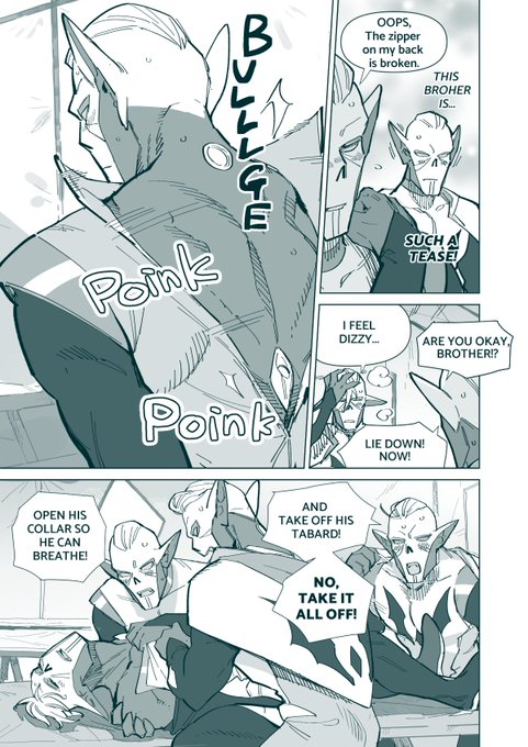 This is a parody of clones in the world of @doberaptor , based on the manga "Golden Kamuy".
(In brief, they are young clones, excited in every way🥴 by the changing environment of the planet they are sent to, and they do not know how to solve it.) 