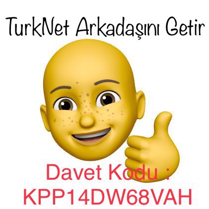 TurkNet ‘e başvuran arkadaşlarım 1 Ay Ücretsiz internet kazanıyor.

#ArkadaşınıGetir kampanyasını kaçırmayın.!

Telefonla Arayarak 0850 288 8081

Kampanya kodu:KPP14DW68VAH

Aşağıdaki Turknet Linkine tıklayıp Online üye olabilirsiniz 

turk.net/taahhutsuz-ozg… #dorukhan #akbnk