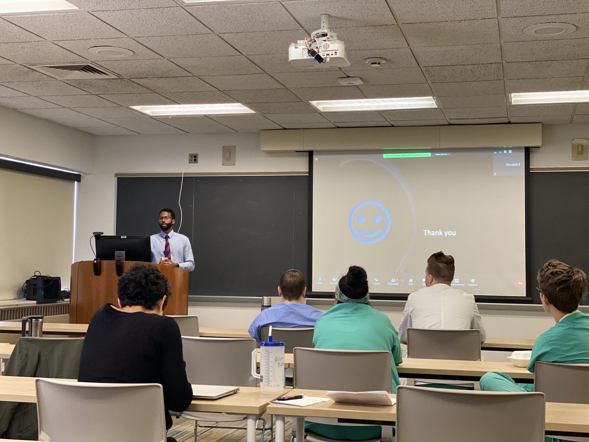 Congratulations to ⁦@Majid_Mohamed1⁩ on presenting 3 outstanding research abstracts on grand rounds today after a year in the ⁦<a href="/MaineMedSurgery/">MaineMedSurgery</a>⁩ surgical oncology research lab with Dr. Tim Fitzgerald. 

⁦<a href="/MaineMedVasc/">Maine Medical Center Vascular Surgery</a>⁩ ⁦<a href="/MaineMed/">MaineHealth Maine Medical Center</a>⁩