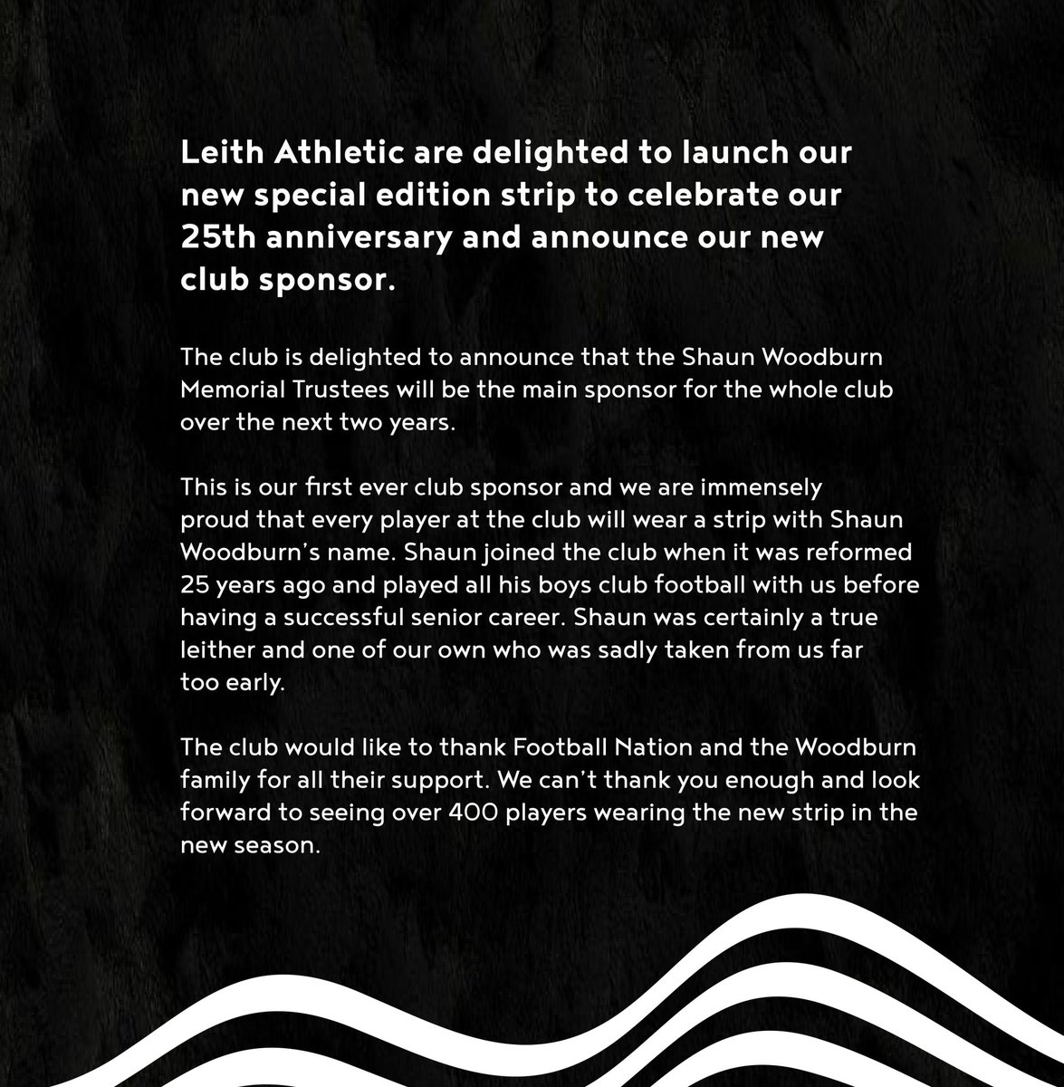 LeithAthleticFC's tweet photo. ▪️▫️ Kit Launch/ New Club Sponsor https://t.co/7ls2Wqq3Xi
