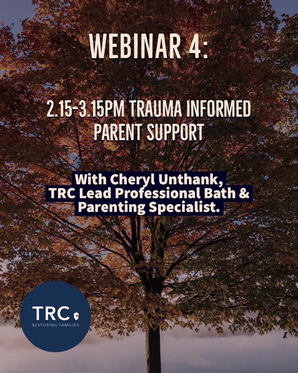 Trauma_recovery's tweet photo. 2/2 Join us online on 17th Sept for our 5 webinars where we will explore trauma recovery focused & trauma informed practice across the workforce!
Book now: https://t.co/qhDGQ80yLD
#traumarecovery #trcconference https://t.co/qvF6HASG1b