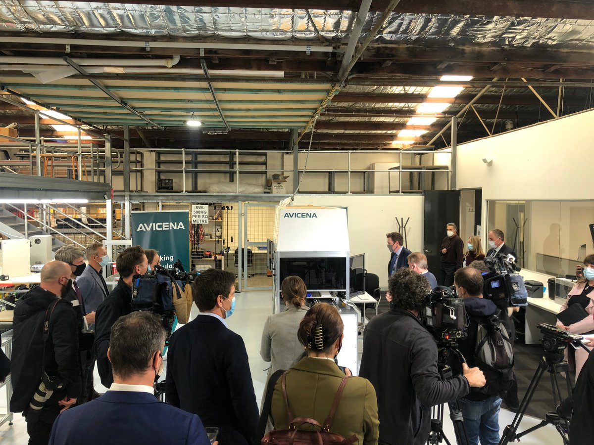 At the workshop today for a press conference to publicly announce that we have received a $3m grant from the Australian government