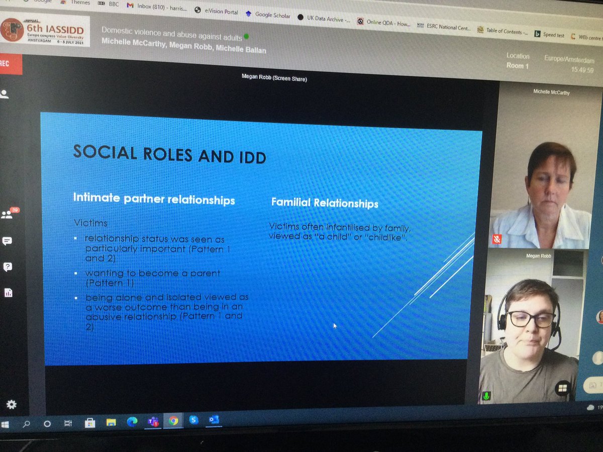 Dr Rachel Harrison (@rachsocialcare) on Twitter photo Fantastic talks and discussions from Michelle McCarthy and Megan Robb <a href="/IASSIDD/">IASSIDD</a> on domestic violence and abuse against adults with intellectual disabilities. Desperately important topics and opportunities for social change <a href="/uow_hcsc/">BSc Hons Health & Social Care (w/ Disability path)</a> <a href="/UoW_HWBRG/">Faculty of Health & Wellbeing</a> <a href="/TizardCentre/">Tizard Centre</a> Fantastic talks and discussions from Michelle McCarthy and Megan Robb <a href="/IASSIDD/">IASSIDD</a> on domestic violence and abuse against adults with intellectual disabilities. Desperately important topics and opportunities for social change <a href="/uow_hcsc/">BSc Hons Health & Social Care (w/ Disability path)</a> <a href="/UoW_HWBRG/">Faculty of Health & Wellbeing</a> <a href="/TizardCentre/">Tizard Centre</a>