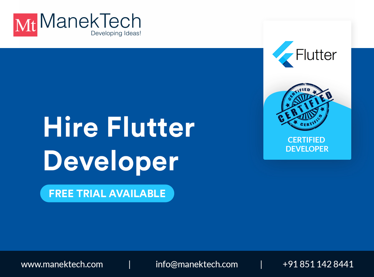 ManekTech's tweet image. Hire Expert Flutter Developer - ow.ly/mEUt50FrnZQ
We have a team of developers focusing only on Flutter development and hence we have the edge to provide you someone with specifically cater to your company’s need.
#flutter #hireflutterdevelopers #expertflutterteaam
