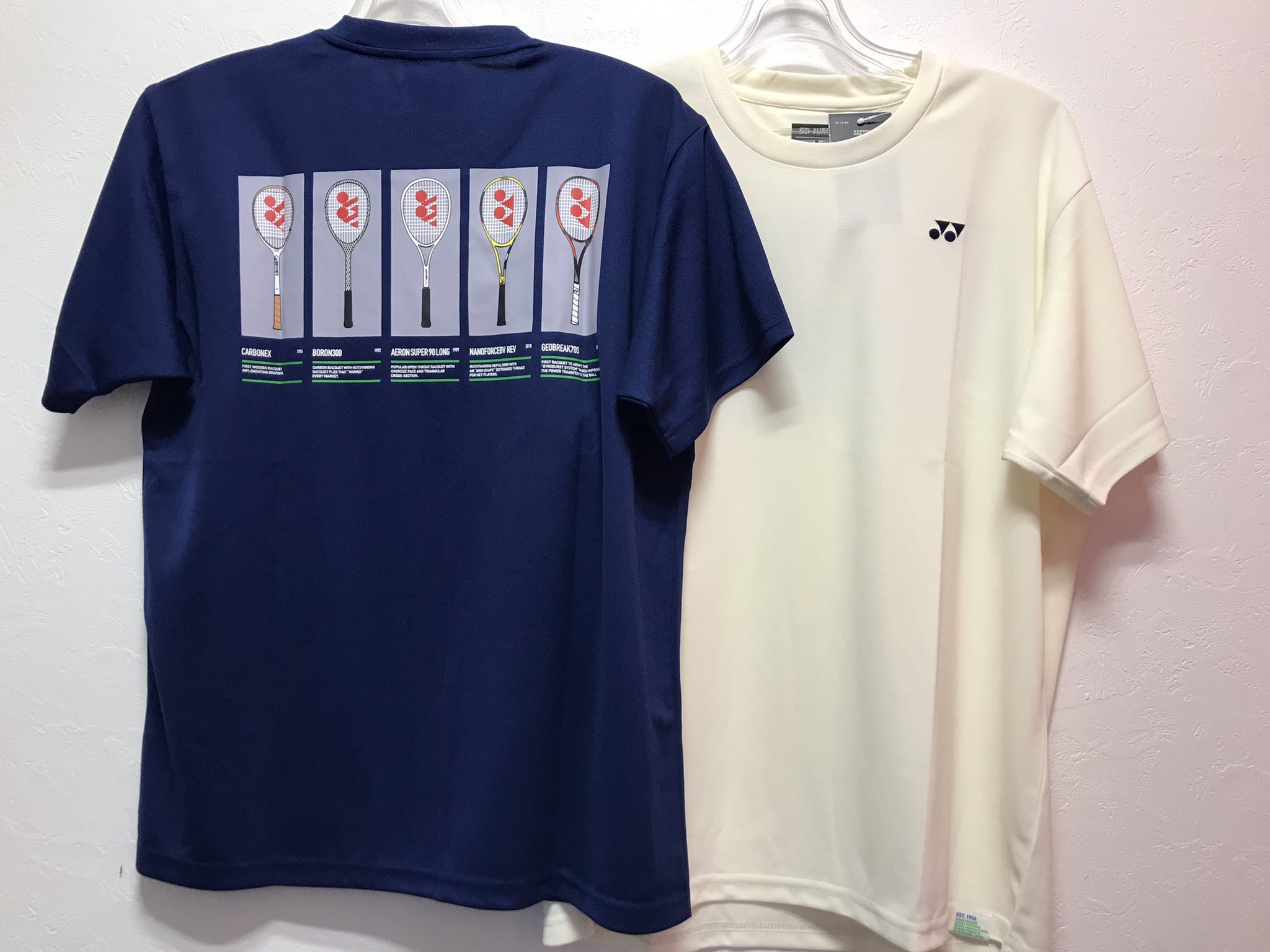 YONEX 75周年記念Tシャツ L YONEX 75周年モデル 販売店限定 テニスラケットTシャツ(UNI