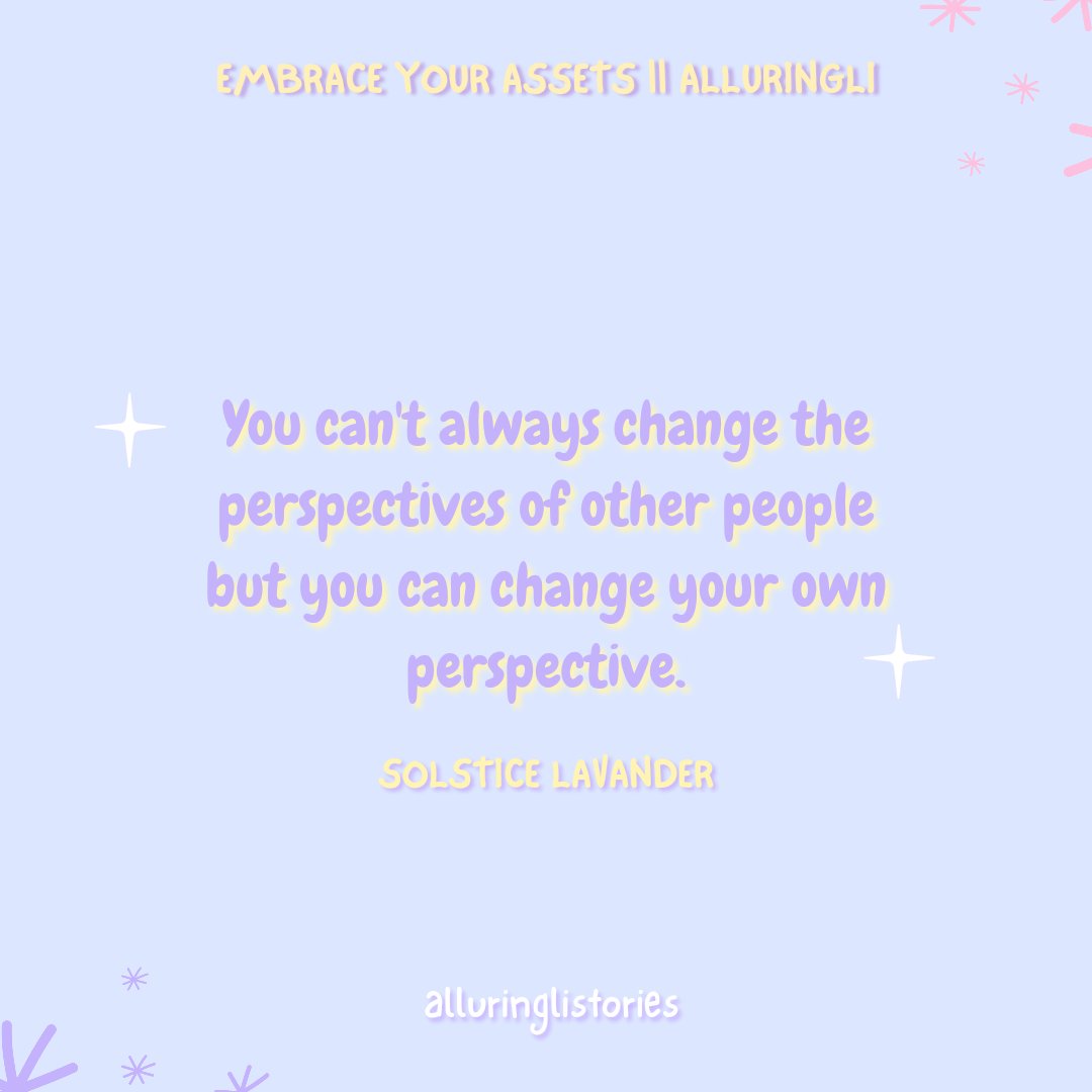 AlluringliS's tweet photo. New ig post! 

"You can't always change the perspectives of other people but you can change your own perspective." —Solstice Lavander https://t.co/dIlpFJMSul