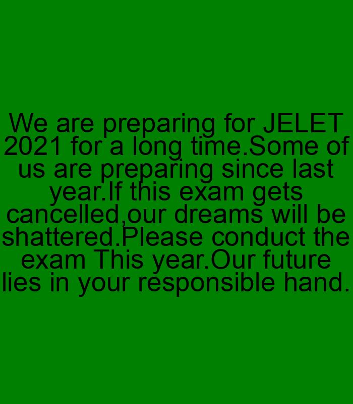 AkashKa41021141's tweet photo. #jelet_2021_must_conduct
#we_want_jelet2021
@MamataOfficial 
@BanglarGorboMB 
@basu_bratya 
please conduct JOINT ENTRANCE EXAMINATION FOR LATERAL ENTRY EXAMINATION this year.We are eagerly waiting for this exam. https://t.co/rzKJ5mYBVQ