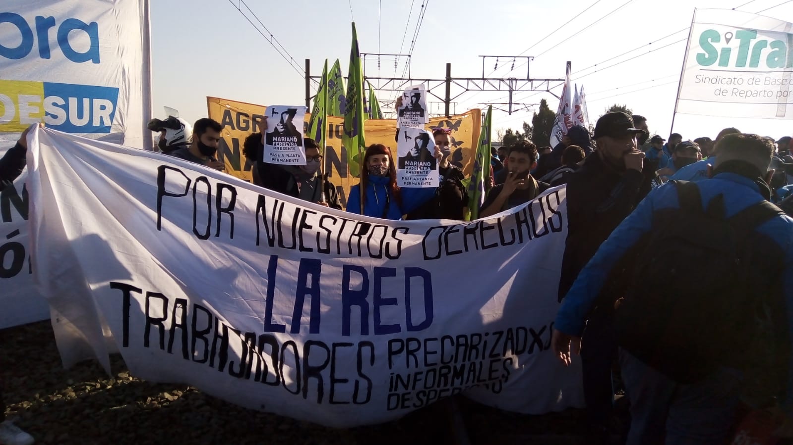 Una protesta con corte de vías en Avellaneda afectó seis horas el funcionamiento de la Línea Roca