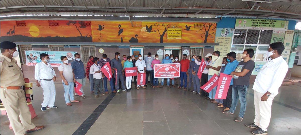 As per call given by AIRF/NJCA Observe solidarity day protest at bidar .
