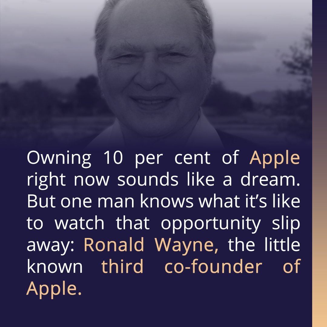 UIInvestClass's tweet image. [Worst Investment Decision of All Time!]

Greetings, Great Investors!

Ronald Wayne missed out on a business opportunity that could have made him millions or even billions of dollars. Read more about his story by scrolling this thread down!

#UIInvestmentClass
#BeYoungBeInvestor