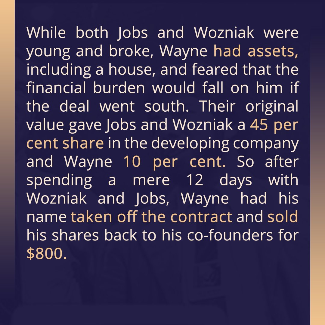 UIInvestClass's tweet image. [Worst Investment Decision of All Time!]

Ronald Wayne was in on the ground floor of what is now the world’s most successful company but cashed out early, missing out on a massive financial windfall. However, he doesn’t regret it a bit.

#UIInvestmentClass
#BeYoungBeInvestor