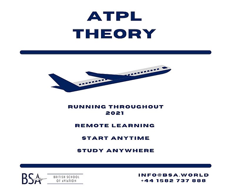 BSASchool's tweet photo. You can book your place on British School of Aviation’s #ATPL (Airline Transport Pilot Licence) DISTANCE LEARNING THEORY COURSE by visiting the link in our bio. This course can be started anytime, and studied anywhere. https://t.co/Jx9uVl1cvD
