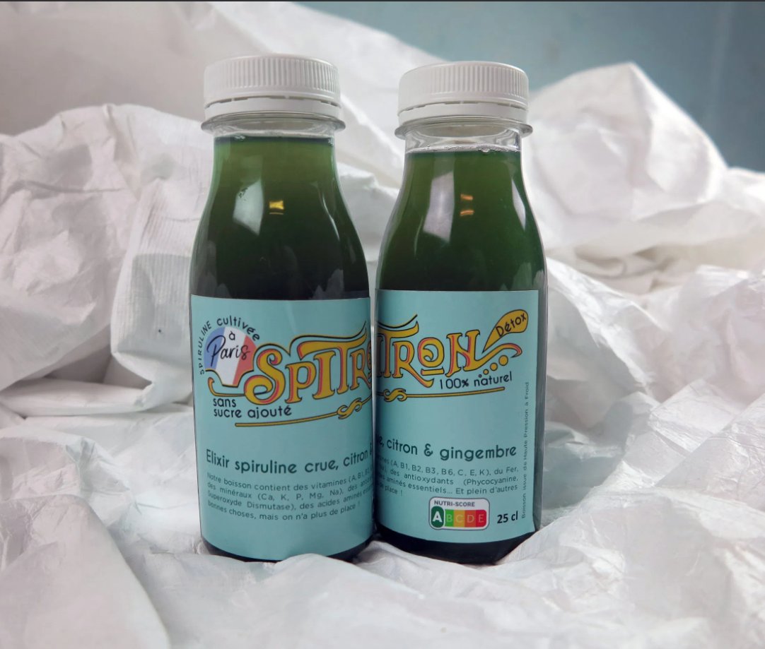 Hier <a href="/cedric_o/">Cédric O</a> <a href="/1ElisaMoreno/">Élisabeth Moreno</a> <a href="/taigkhris/">Taïg Khris</a> ont gouté la spiruline d'Algorapolis. En élixir Spitron* (spiruline crue, citron, gingembre) et lingot glacé pour l'annonce de #FrenchTechTremplin 2022 <a href="/LaFrenchTech/">La French Tech</a> <a href="/gouvernementFR/">Gouvernement</a> <a href="/LaMiel93/">La Miel</a>