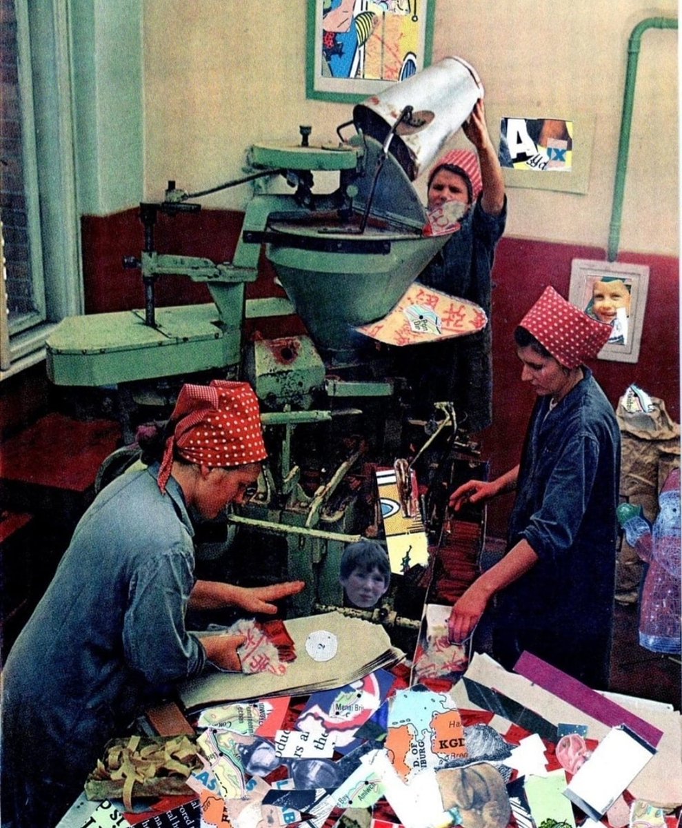 Today 12-1pm join us for Michael Leighs artist talk on everything collage and mail art. Link in bio to book for free.