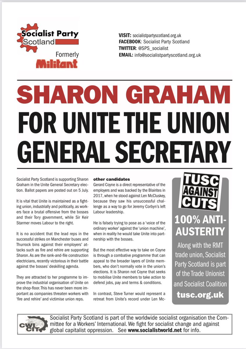 MattDDobson's tweet photo. Just sent off my ballot for @UniteSharon this morning read why here https://t.co/cV0cs4I3Un