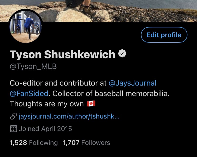Tyson_MLB's tweet image. Hello Verified check mark.
This will 100% go straight to my head.
Thank you all for following my Blue Jays feeds and my shenanigans.