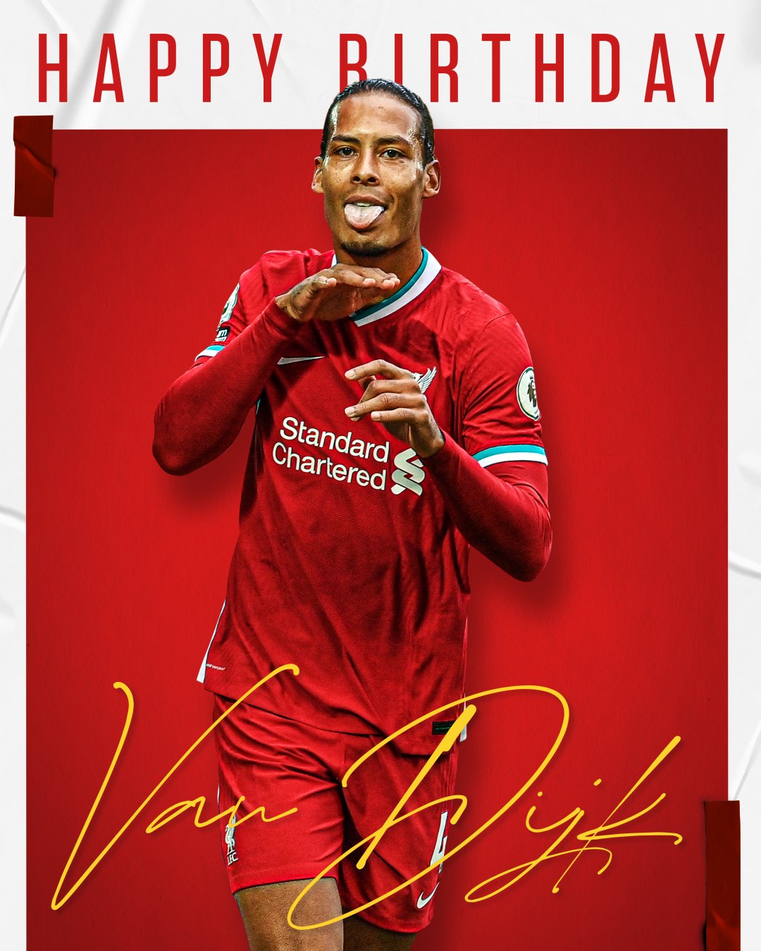 Happy birthday Virgil Van Dijk 