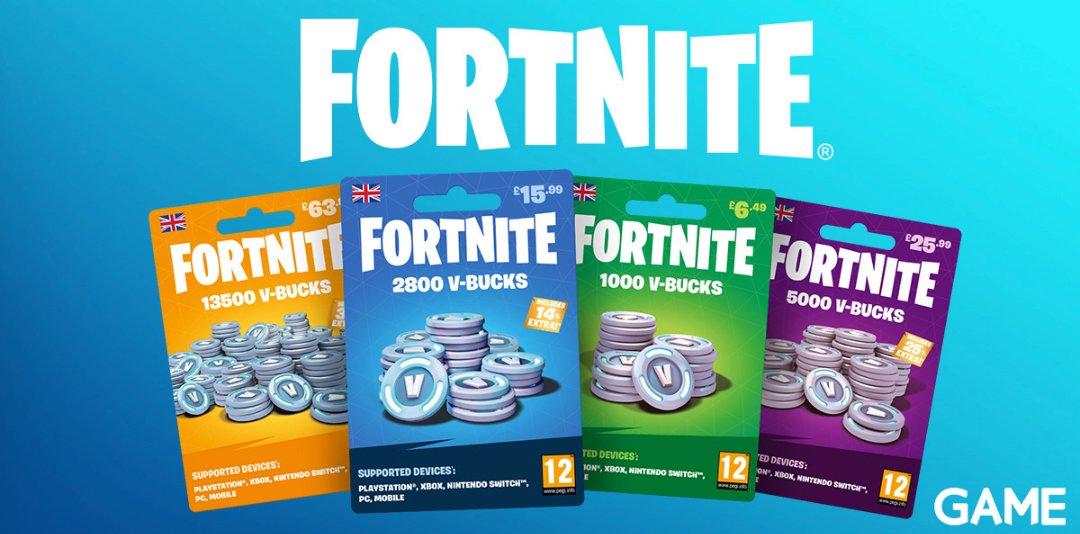 Fortnite V-Bucks Cards Coming to Retailers Soon