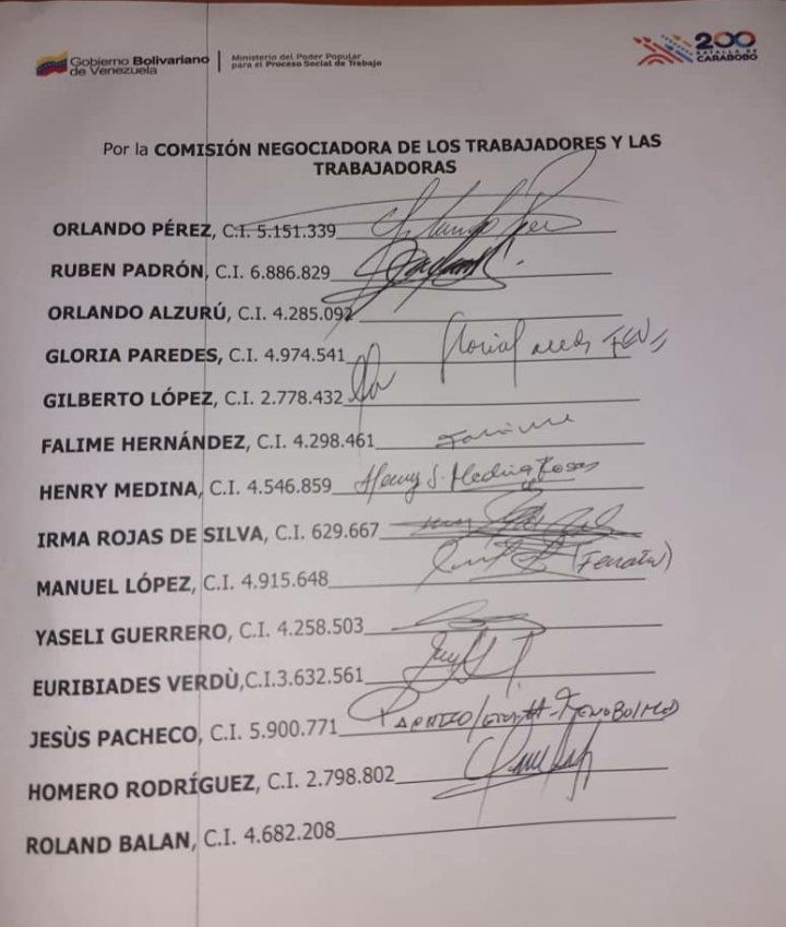 08Jul || #Venezuela: Acuerdos salariales entre las federaciones del sector educación y el MPPE.