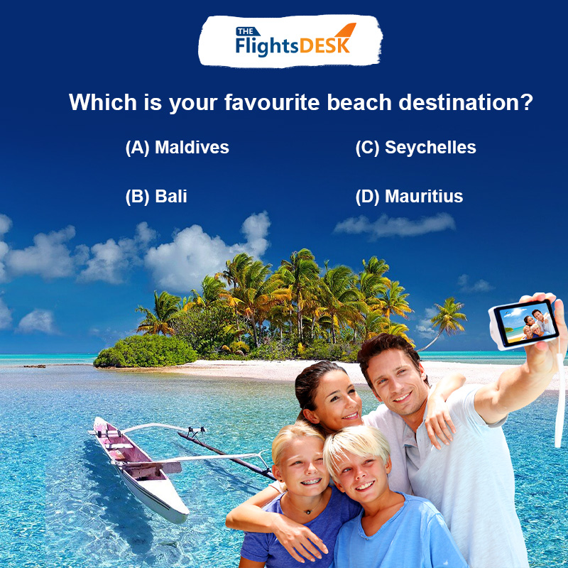 desk_flights's tweet photo. No one ever said no to a beach holiday! Pristine, sandy, and picture-perfect. Come on, let us know which beach destination is your go-to location every time?

#travelwiththeflightsdesk #tripwiththeflightsdesk #LetsPlay #TravelQuiz #travel #vacation #tourism https://t.co/zT89APay9U