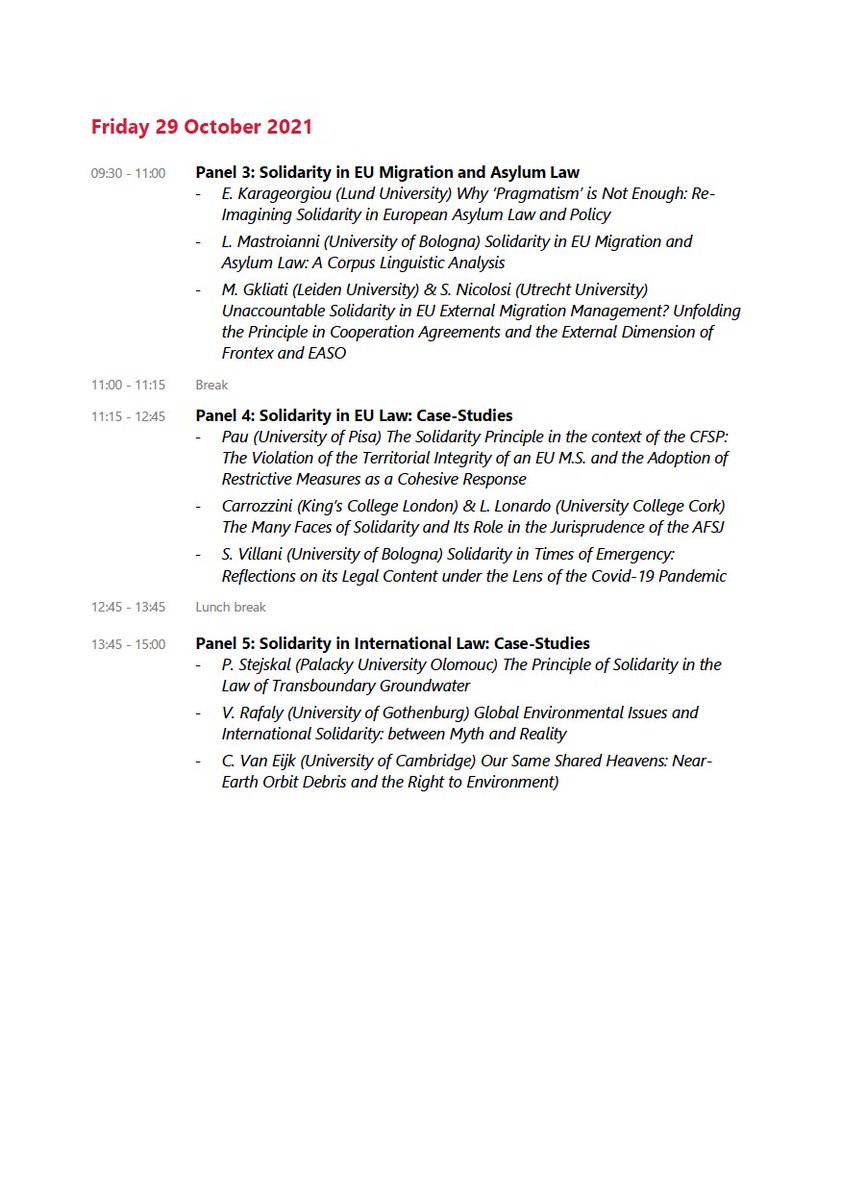 León Castellanos Jankiewicz (@leoncastjan) on Twitter photo Programme now available for the <a href="/TMCAsser/">T.M.C. Asser Instituut</a> conference on 'Imagining Solidarity' convened by my colleagues <a href="/MPlagis/">Dr Misha Plagis</a> and Eva Kassoti.
Info & registration: asser.nl/education-even… Programme now available for the <a href="/TMCAsser/">T.M.C. Asser Instituut</a> conference on 'Imagining Solidarity' convened by my colleagues <a href="/MPlagis/">Dr Misha Plagis</a> and Eva Kassoti.
Info & registration: asser.nl/education-even…