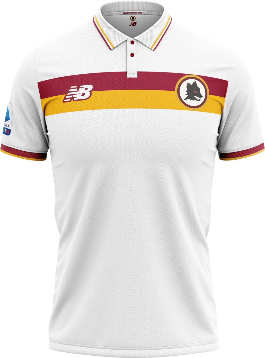 fmcustomkits's tweet photo. #Mourinho press conference in half an hour ⏳

As we all Roma fans can't wait any longer for the @NBFootball jerseys release, here the kits I've created for @OfficialASRoma 

🟨🟥 

#ASRoma #NewBalance https://t.co/L8Hw0ZB5jJ