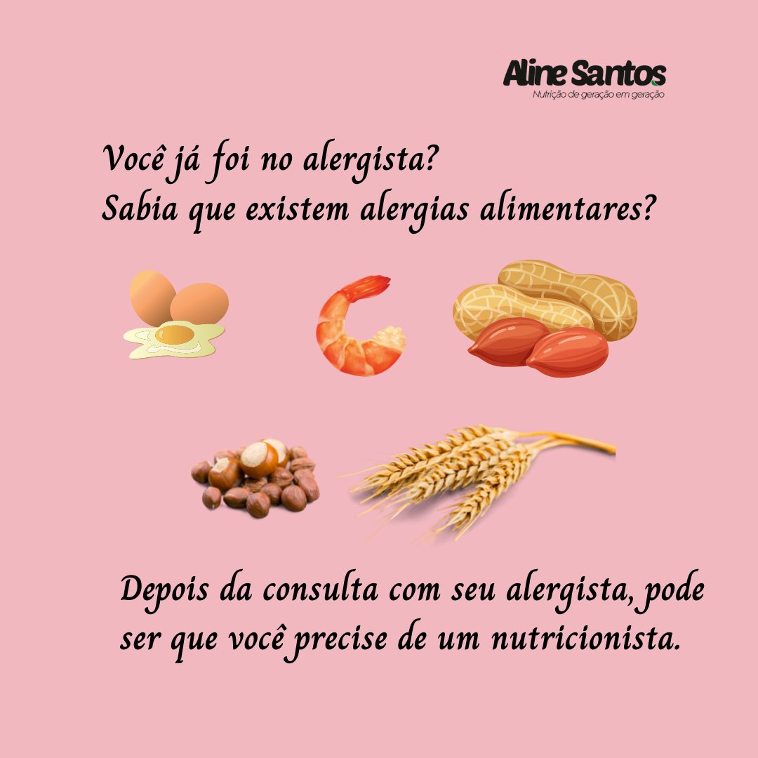 AlineNutri_'s tweet photo. Dia Mundial da Alergia - Alergias alimentares são muito comuns, mas só quem pode diagnosticar é um médico alergista. Se você tem dúvidas procure um médico.
.
.
.
Eu indico a @draalinegomes 😍.
#diamundialdaalergia https://t.co/CFgR6BB3zm