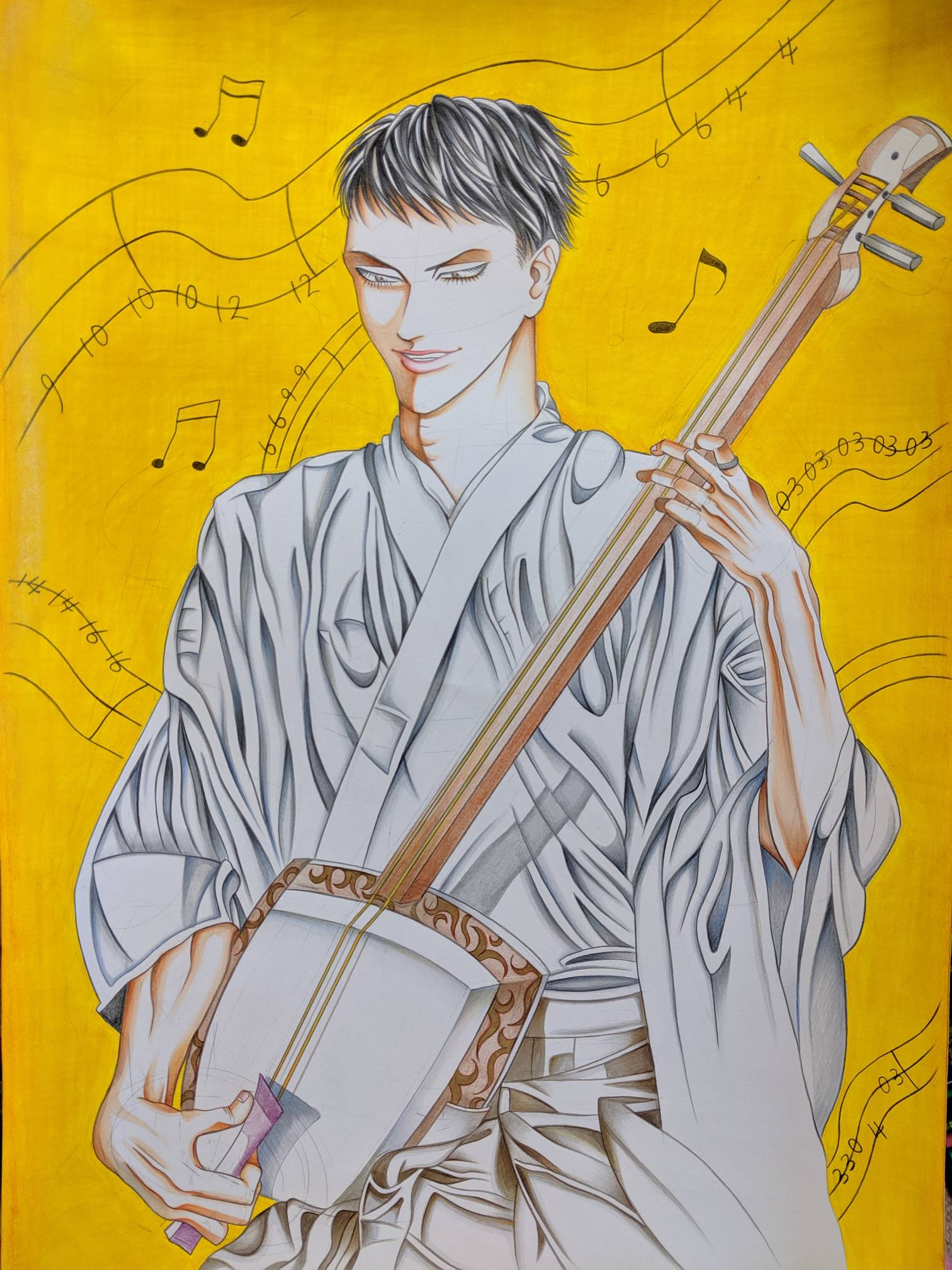 今泉歌奈子 千代田さん アナログ絵有償依頼受付中 またしても高杉晋作をモデルに描きました Illustration アナログイラスト イラスト基地 イラスト拡散 イラスト王国 オリジナル 創作 水彩 絵描きさんと繋がりたい 高杉晋作 幕末 T