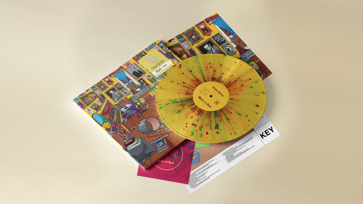 PiccadillyRecs's tweet photo. PRESALE: @dinkededition 133

#NolanPotter 'Music Is Dead'

• Mustard Yellow vinyl with 4 colour splatter
• "Cover explanation" insert
• Folded 22”x22” poster
• Bonus 1 song red Flexi-Disc
• Limited numbered pressing of 500

Pre-Order: https://t.co/mVw06M9a0C

#castleface https://t.co/XyLozsvEIM