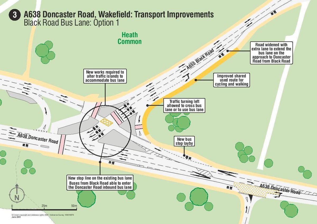 MyWakefield's tweet image. 💡 We’ve developed proposals to make travel better for motorists and people walking and cycling on the busy A638 Doncaster Road. 

👀 Come have a look at bit.ly/3wcg0lG and ✏️give us your opinion on which options work best for you.   #WakefieldA638