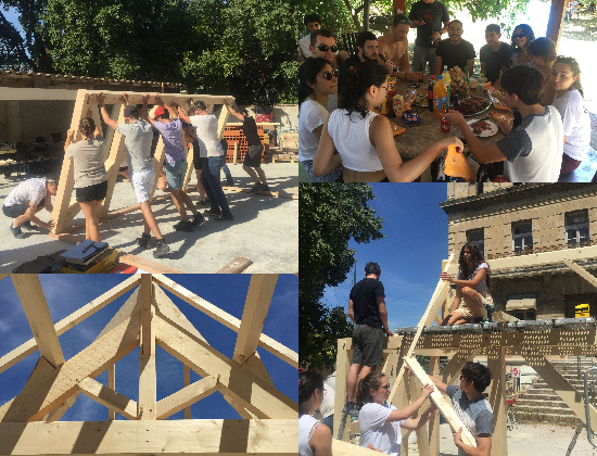 Stage chantier étudiants de 2e année chez les Compagnons du Devoir #étudiants #architecture #compagnonsdudevoir