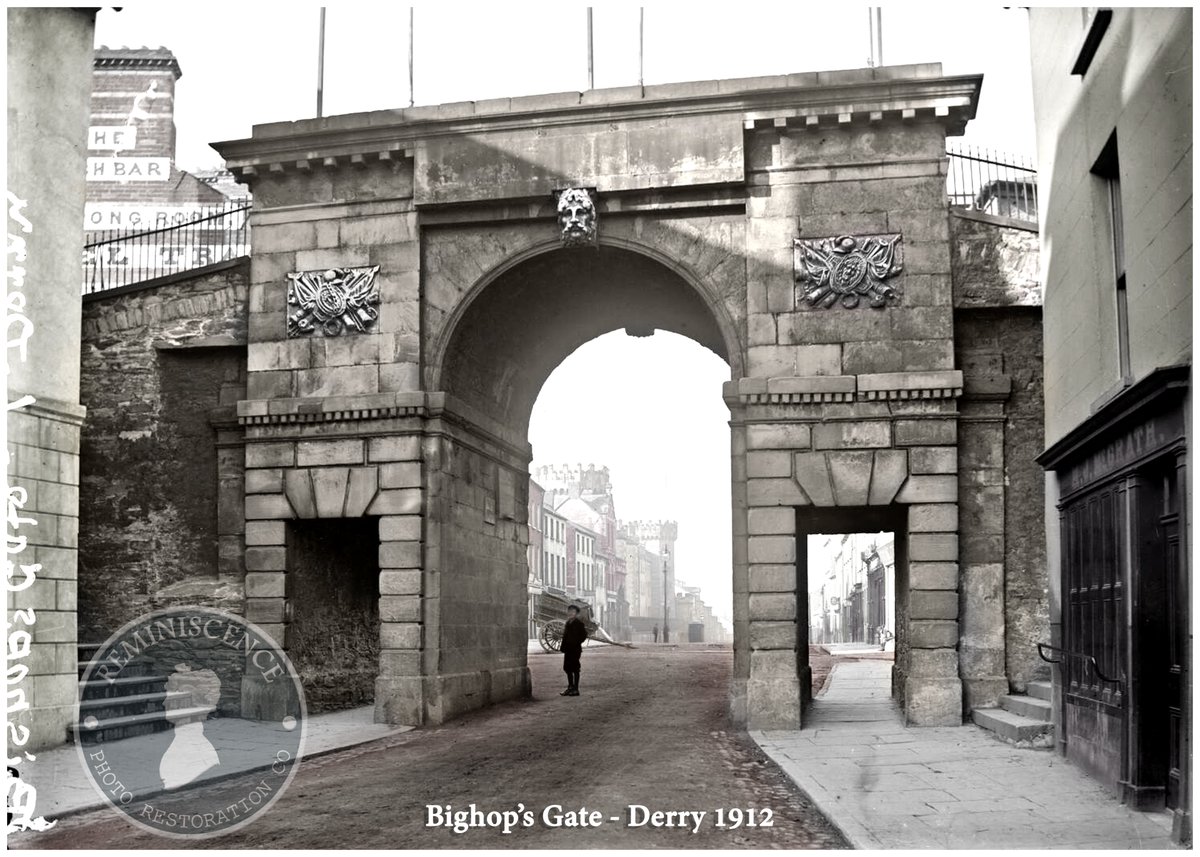 reminiscenceco's tweet photo. A collection of old photo's from Derry/Londonderry restored and colourised 1900 - 1920. 
#Derry #Ireland #History #oldDerry 
@DerryPhotos @derryguidedtour @Destinationdery https://t.co/fltblOOvBu