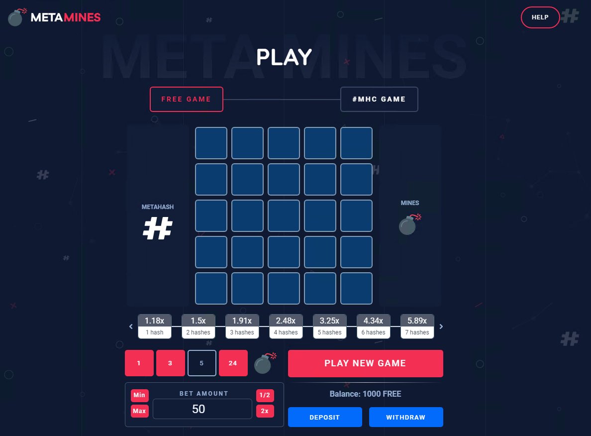 SYSplosion's tweet photo. #metahash adoption will soon expand to #metamines. A fun game to play for free and with #MHC if you want to try your luck! Includes #metapay for easy transfer! Release is planned for end of July!

#crypto #cryptogames #mines #minefield https://t.co/aEdCQ9Qoa1