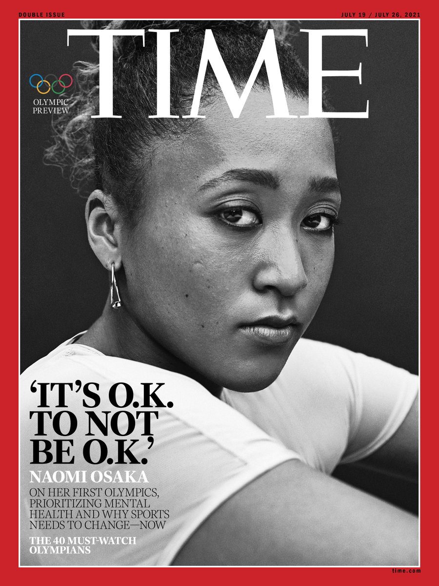 .<a href="/naomiosaka/">NaomiOsaka大坂なおみ</a> writes for TIME on putting mental health first: "It's O.K. not to be O.K." ti.me/3yDqKuK