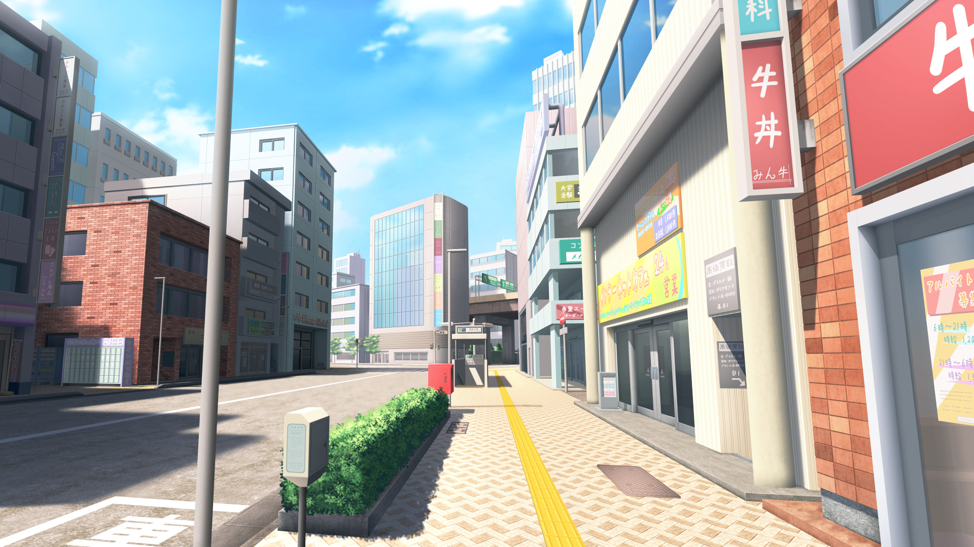 みんちりえ 背景イラストのフリー素材サイト フリー背景素材 都会の街中 追加 差分3枚 日中 夕方 夜 T Co Qevr28x4eu T Co Piqjpm5qre Twitter