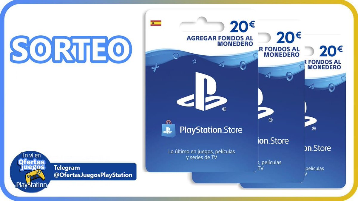 🤯¡SORTEAMOS TRES VALES DE 20€ DE SALDO PSN!🤯 

✅Para participar
🔸RT este tweet
x.com/ofertasjuegose…
🔸Mencionar a un amigo usando #cadadiahaySTOCK 
🔸Síguenos en Telegram
t.me/OfertasJuegosP…