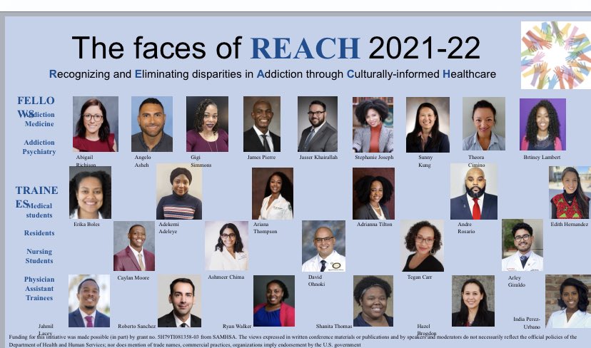 DrAyanaJordan's tweet photo. WELCOME OUR @ProgramReach 3rd cohort!!!! The biggest class of scholars to date 26!!!! 9 addiction fellows &amp; 17 APRN, PA, med students and residents!!! We outchea…culturally-informed care understanding the need for racial justice in the service of addiction treatment! #REACHing https://t.co/tVDEOPkKMa