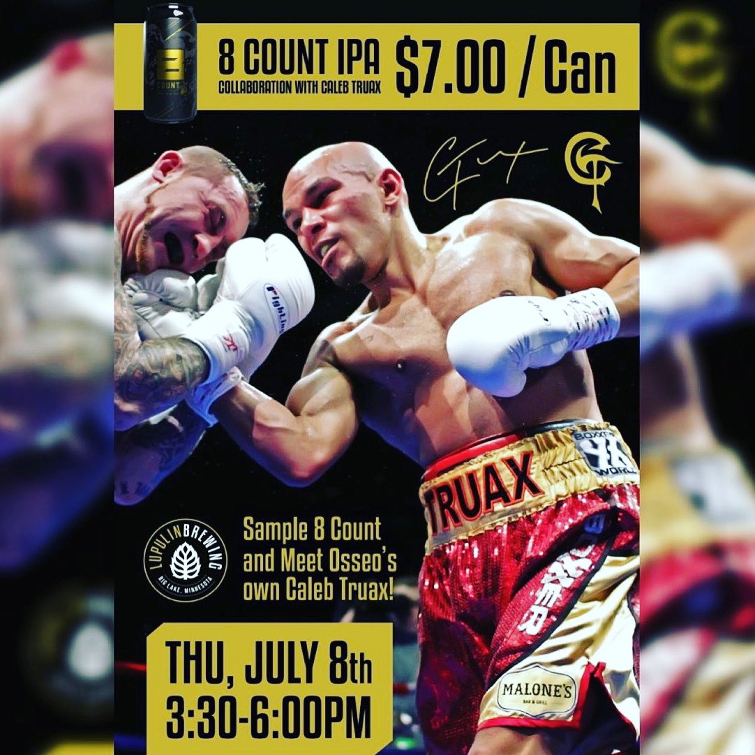 MalonesMN's tweet image. Beer, Boxing, Malone’s—all you need this Thursday Night! Stop in and try a sample of 8 Count, a local brew by @lupulin_brewing in collaboration with our Buddy and local Boxer, @GoldenCalebT ! Best Part—Caleb will be here too!!! #ThirstyThursday #8Count #DrinkLocal