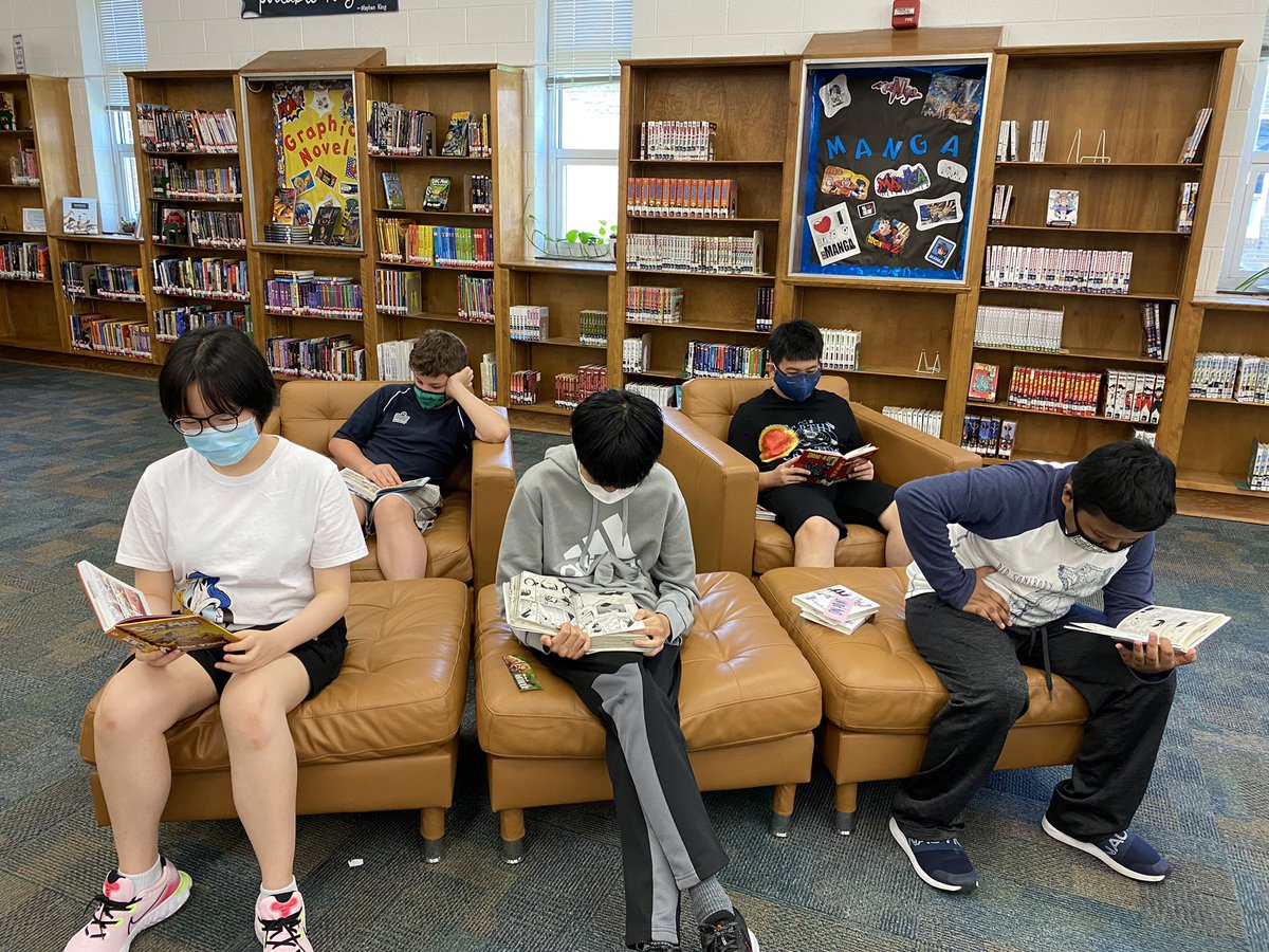 Today we’re at the library reading #esl #summerschool #library <a href="/BrandonChargers/">Brandon Chargers⚡️</a>