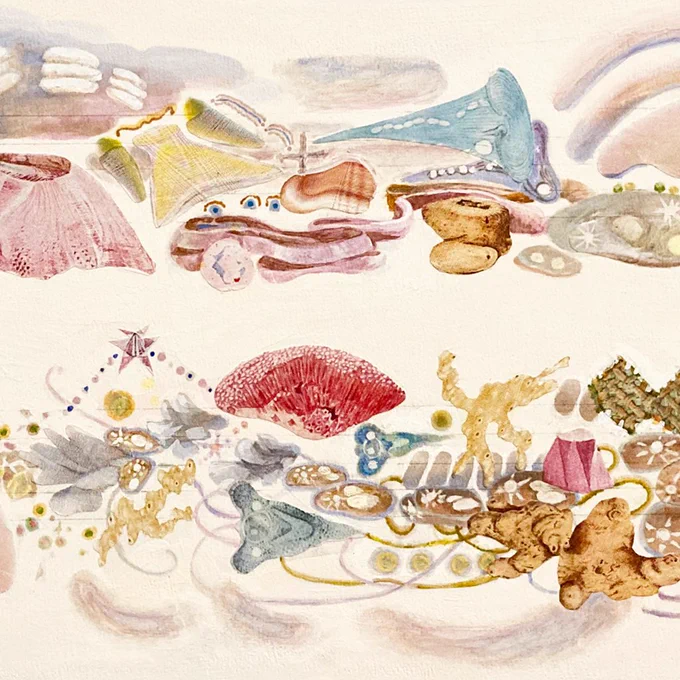 今、心の平穏がどうしても手に入らないのでせめて絵の中に幸せを描いた 