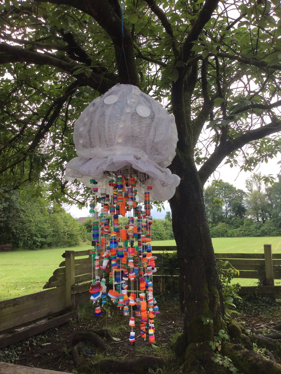 Our plastic sculpture trail is beginning to take shape @plasticfreejuly All classes have been working so hard recycling all the donated plastic from our school community. Well done, Mrs P ❤️