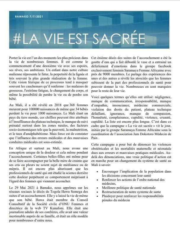 lavieestsacree's tweet photo. Notre tribune au monde. 
#LaVieEstSacrée #Grin223 #Mali https://t.co/YHqMWaScYa