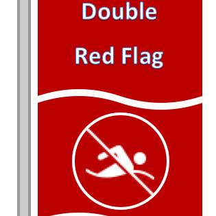 MyrtleBeachFire's tweet photo. Due to the Tropical Storm Warning and multiple beach hazard statements from the National Weather Service city beach are double red flag. No swimming. https://t.co/hfupaxSvtS