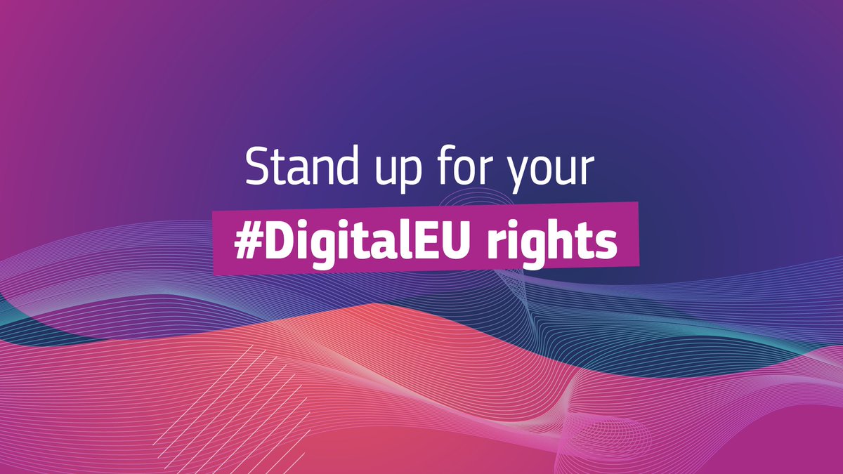 Roberto Viola (@violaroberto) on Twitter photo Which values in the #digital sphere are important to you?
Take part in the public consultation. We want to hear from you what digital principles should guide European digital innovation 🇪🇺.
Start now ➡️ bit.ly/2RsODFv
#EUHaveYourSay #DigitalEU Which values in the #digital sphere are important to you?
Take part in the public consultation. We want to hear from you what digital principles should guide European digital innovation 🇪🇺.
Start now ➡️ bit.ly/2RsODFv
#EUHaveYourSay #DigitalEU