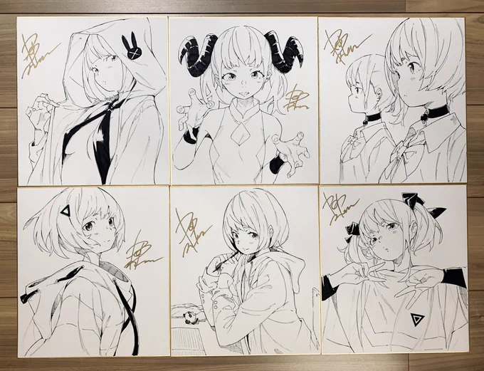 色紙できた✨個展にて展示販売させていただきます。 