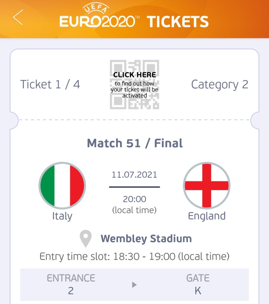 Daniel_Walshh's tweet photo. 4 cat 2 Euro final tickets available. Me and my mates want to go but are also considering offers at the right price. Can meet up Manchester area any time or London on Saturday and do transaction safely. Tickets are all together. DM If interested. https://t.co/EDws38J6cI