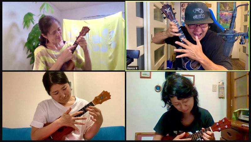 vancekband's tweet photo. Mahalo横浜校の中級〜上級クラス🤙🏽🎶
#VanceKUkuleleOhana #twohandedtapping #TeamVKS https://t.co/1HKFjQzWzB