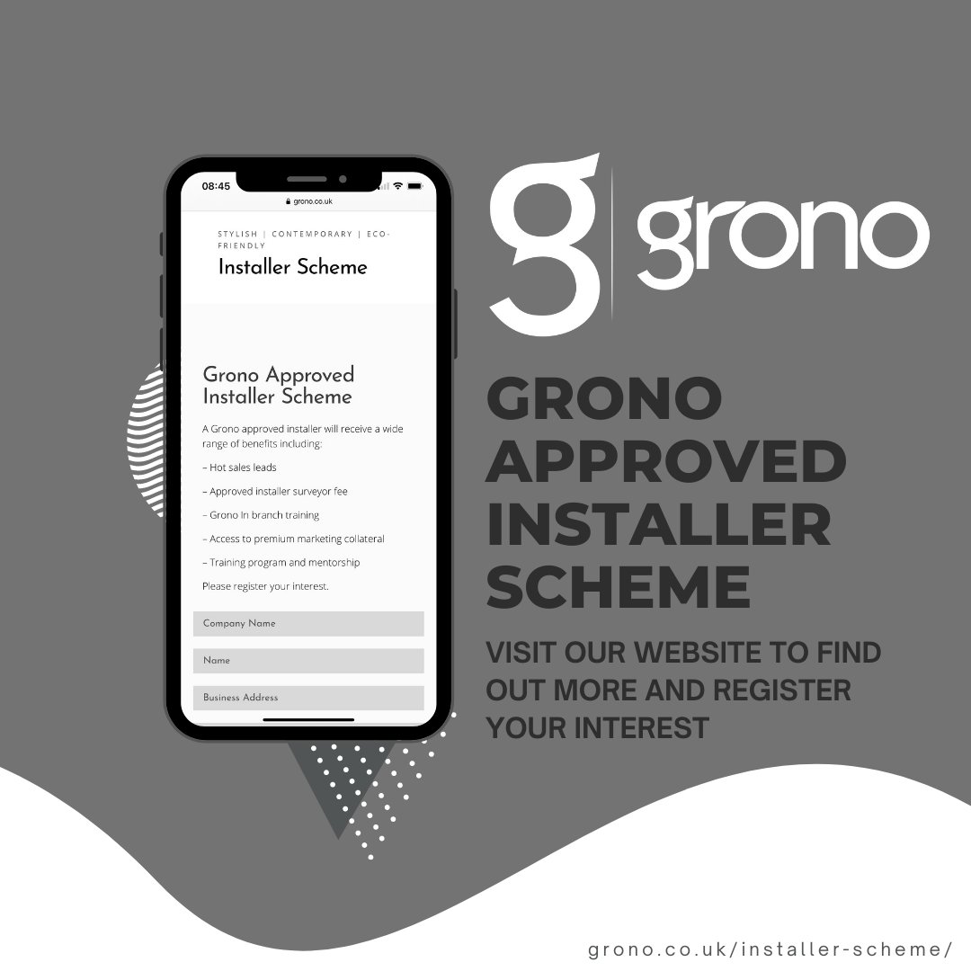 Grono is very pleased to announce we have launched an installer scheme! ✅ Our approved installer scheme is for landscapers to represent us as a business.

If you are interested in our scheme, please register your interest via our website: grono.co.uk/installer-sche…