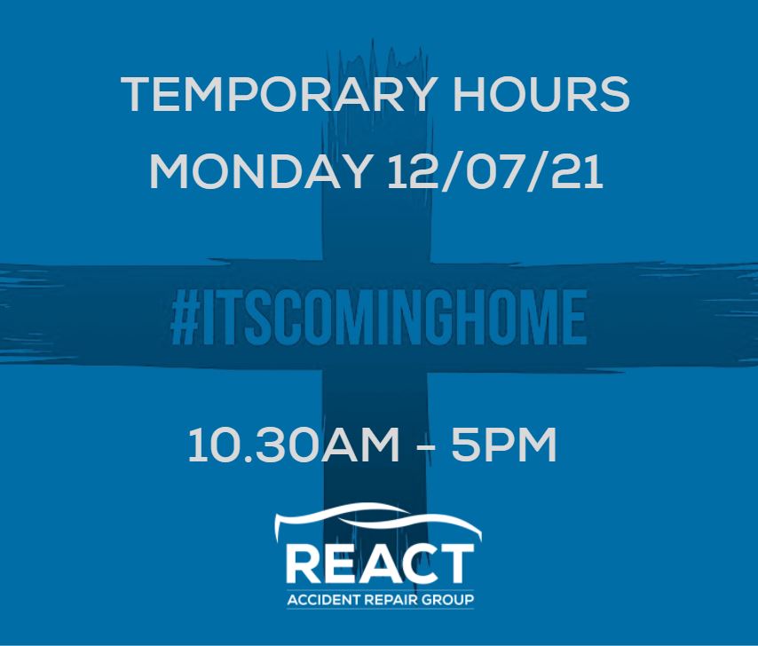 PaintBodyShop's tweet image. To give our family of staff a chance to support the boys properly, we have made the decision to open a little later Monday morning. 

We will be open 10.30am-5pm

We apologise for any inconvenience, but hope you all understand...we wanna cheer on our team!!🎉⚽️🏴󠁧󠁢󠁥󠁮󠁧󠁿

#ItsComingHome